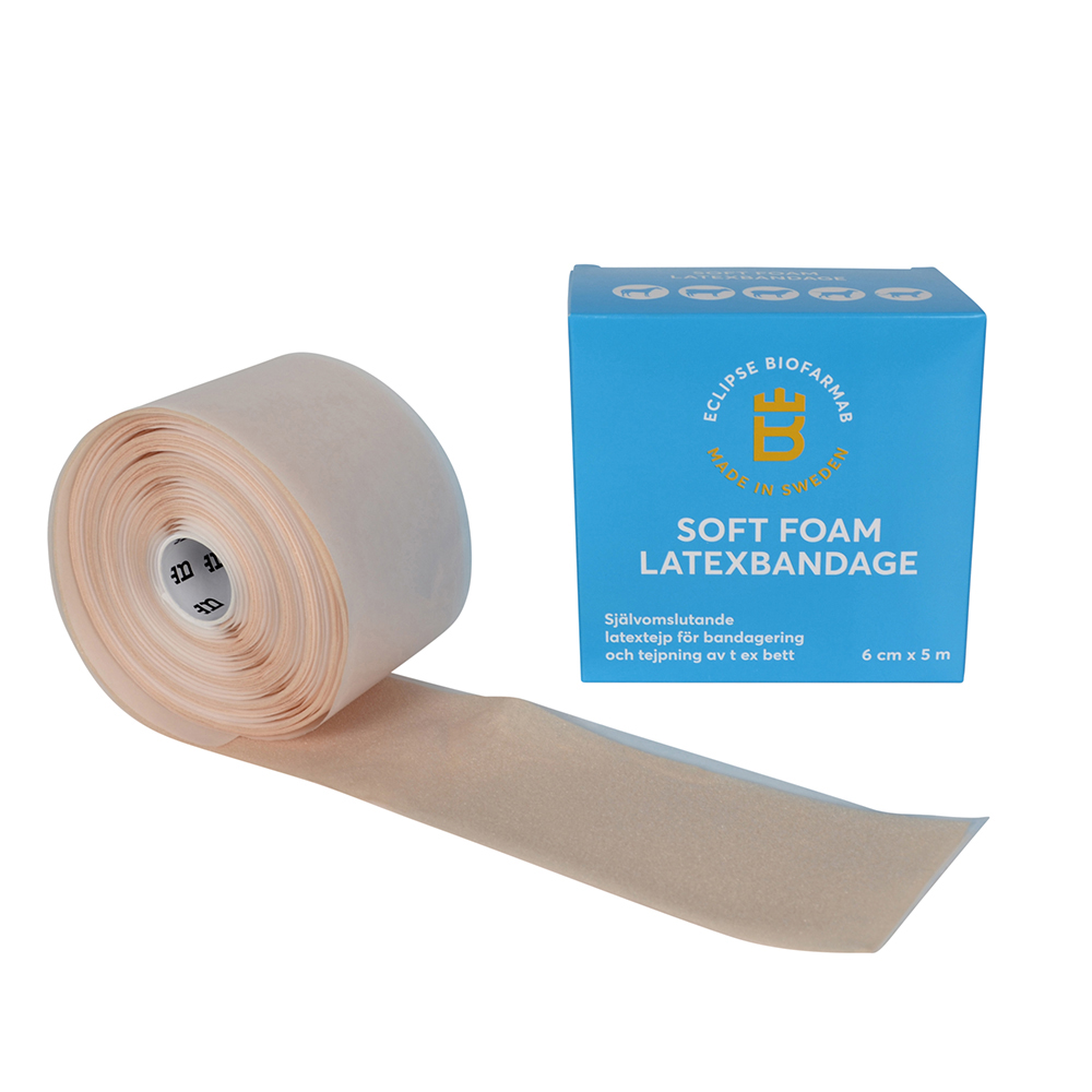 Soft Foam Latexbandasje, 6 cm