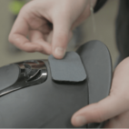 Fästlapp Hjälm 2-pack svart