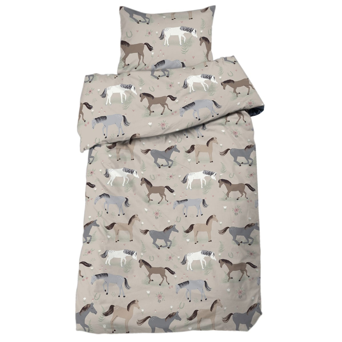 Påslakan print hästar