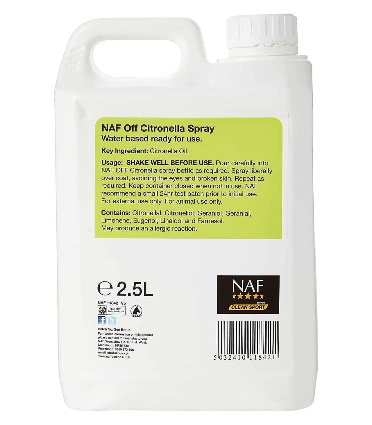 Naf off Citronella 2,5l